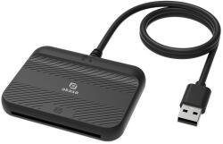 Akasa External Electronic ID and SmartCard Reader (AK-CR-14BK)