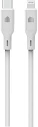 Dviced - USB-C - Lightning Szilikon Kábel, 1, 25 M - Fehér