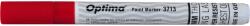 Optima Paint 3713 jelölőfilc, kerek hegy, 2 mm, írásvastagság 1-2 mm, piros (OP-37131207)