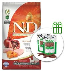  FARMINA Farmina N&D GF PUMPKIN adult dog medium/maxi, chiken & pomegranate 12 kg + 2 x recompense GRATUIT