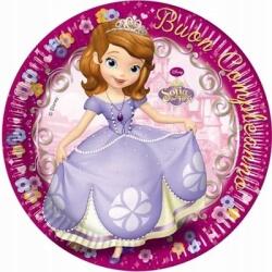 Procos Disney Sofia First tányér 8 db 23cm születésnapi party játék