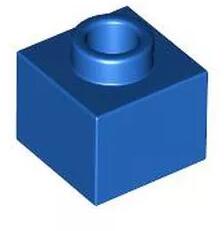 LEGO® 86996c7 - LEGO kék kocka 1 x 1 x 2/3 méretű nyitott bütyökkel (86996c7)