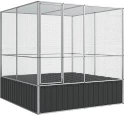 VidaXL Tolltartó, ezüst, 211x207x212 cm, acél (172584)