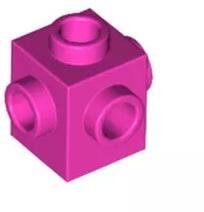 LEGO® 4733c47 - LEGO sötét rózsaszín kocka 1 x 1 méretű, 4 oldalán bütyökkel (4733c47)