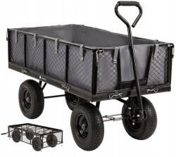 Miweba Kerti Kocsi, összecsukható, acél, 700kg, szürke, 220 liter (PR0018422-03)