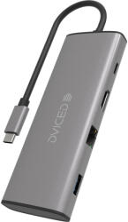 DVICED - Type-C Hub 7-In-1 (2XUSB 3.0 (A), 2XUSB-C, HDMI, SD Kártyaolvasó, Ethernet)