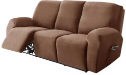  Relax Fotel Huzat (bársonyos, 3 üléses, barna, rugalmas)