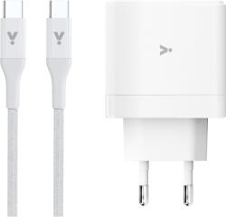 iSTYLE - 65 Wattos Gan Adapter 2 M-Es USB-C Toltőkábel Csomag - Fehér