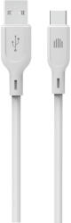 Dviced - USB-A - USB-C Szilikon Kábel, 1, 25 M - Fehér