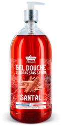 Les Petites Bains de Provence Gel de dus cu Santal Surgras fara sapun, 1l, Les Petites Bains de Provence