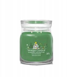 Yankee Candle Shimmering Christmas Tree Közepes Szójagyertya Két Kanóc 368 (1743375E)