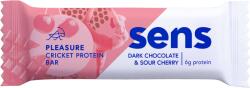 SENS Baton proteic cu aroma de ciocolata neagra si visine Pleasure, 40g, Sens