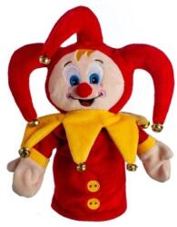 Teddies Gašparko păpușă de mână de pluș 28 cm cu clopoței pe card (TD00514106)