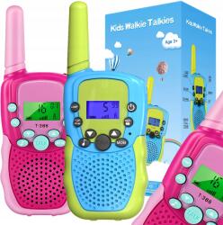 Maxlife Walkie Talkie Gyerekeknek 2DB-OS Könyök Toki Rövidhullámú Adóvevő Nagy Hatótávolságú Szett (ZESTAW 2SZT KRÓTKOFALÓWKI DLA DZIECI KOLOROWE)