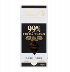 Lindt Excellence 99% kakaótartalmú étcsokoládé 50g (3046920020664)
