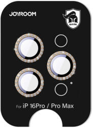 JOYROOM JR-MSJ0310 Glass Screen Protector iPhone 16 Pro/16 Pro Max Lenses kameravédő barna