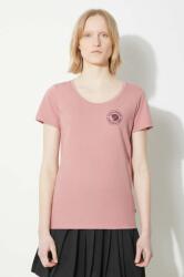 Fjallraven tricou 1960 Logo T-shirt W femei, culoarea roz, F83513.300 PPYH-TSD2D1_30X (F83513.300)