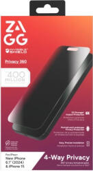 ZAGG InvisibleShield Glass Elite Privacy 360 iPhone 15 / 16 edzett üvegfólia