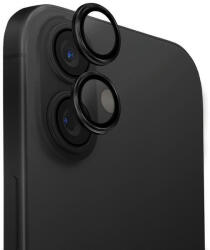 Uniq Optix Aluminium Camera LensProtector iPhone 16 6.1" / 16 Plus 6.7" midnight fekete kameravédő
