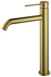 AREZZO design design NOVA magasított mosdócsaptelep, szálcsiszolt arany AR-2102BG (AR-2102BG)