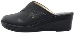 Nicolis Saboti dama, Nicolis, 173367-Negru, casual, piele naturala, cu platforma, negru (Marime: 38)