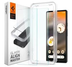 Spigen AlignMaster Google Pixel 6a Tempered kijelzővédő fólia 2db (AGL04695) (AGL04695) (AGL04695)