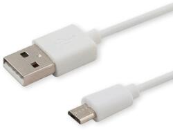 SAVIO CL-124 USB-A apa - Micro USB apa 2.0 Adat és töltőkábel - Fehér (2m) (CL-124) (CL-124)