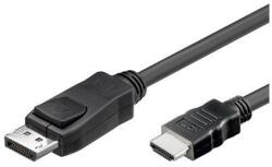 Good Connections Displayport 1.2 apa - HDMI 1.4 apa Kábel 1m - Fekete (DP-HDMI1) (DP-HDMI1)