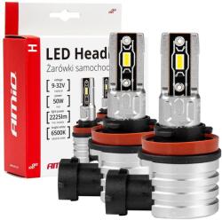AMiO LED H8/H9/H11 42W - bílá (patice PGJ 19-5), sada 2 ks (5903293033333) (5903293033333)