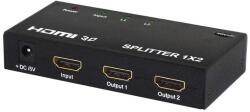 Savio HDMI - HDMI x 2 Splitter Fekete (CL-42) (CL-42)
