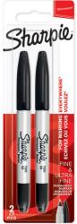 Sharpie Marker Twin Tip Schwarz 2er Blister (1986454) (1986454) (1986454)