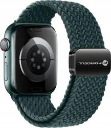 ForCell F-Design FA02 Apple Watch 42/44/45/49mm nylon mágneses szíj, sötétzöld ( )