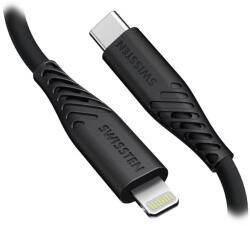 SWISSTEN 71534010 USB-C apa - Lightning apa Adat és töltő kábel 1.5m - Fekete (71534010) (71534010)