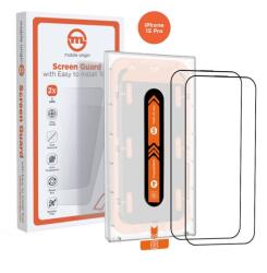 Mobile Origin Orange Screen Guard Apple iPhone 15 Pro Edzett üveg kijelzővédő (2db) (SGA-F-I15PRO-2PK) (SGA-F-I15PRO-2PK)