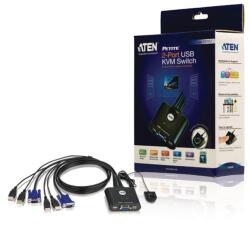 ATEN KVM Switch 2PC USB CS22U+Kábel (CS22U) - digitalgo