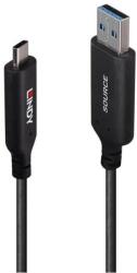 Lindy 43396 USB kábel USB 3.2 Gen 1 (3.1 Gen 1) 25 M USB A USB C Fekete (43396) (43396)