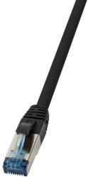 LogiLink S/FTP CAT6a Patch kábel 5m - Fekete (CQ6075S) (CQ6075S)