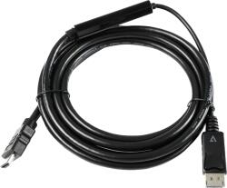 V7 Displayport 1.4 apa - HDMI 2.1 apa Kábel 3m - Fekete (V7DP14HDMI21-3M-BLK) (V7DP14HDMI21-3M-BLK)