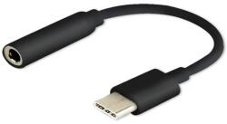 SAVIO AK-35/B USB Type C - Jack anya átalakító fekete (AK-35/B) (AK-35/B)