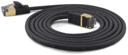 Wantec SSTP CAT7 Patch kábel 0.1m - Fekete (7197) (7197)