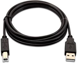 V7 USB-A apa - USB-B apa Nyomtatókábel 2m - Fekete (V7USB2AB-02M-1E) (V7USB2AB-02M-1E)
