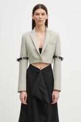 coperni zakó Hybrid Cropped Tailored bézs, egysoros gombolású, COPV74F3004 - bézs 36