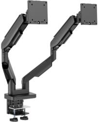 LC-Power LC-EQ-A34B-D 17"-34" LCD TV / Monitor asztali tartó kar - Fekete (2 kijelző) (LC-EQ-A34B-D) (LC-EQ-A34B-D)