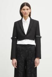 coperni zakó Hybrid Cropped Tailored fekete, egysoros gombolású, COPV74F3004 - fekete 34