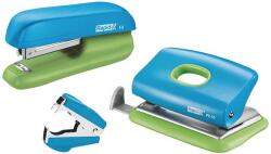 Rapid Funky kék/zöld fűzőgép+lyukasztó+kapocskiszedő (5000370) (5000370)