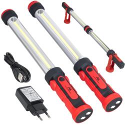 Maclean MCE230 LED XXL Akkus LED Műhelylámpa - Fekete/Piros (MCE230) (MCE230)