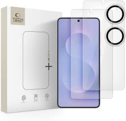 Üvegfólia Samsung Galaxy S25 Edge - TECH-PROTECT Supreme - 2 db üvegfólia + 1db fekete keretes kamera védőkeret - graffistore