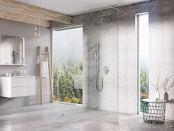 Walk-In Free Set 130, zuhanykabin krómhatású+transparent (GW9FJ0C0SZ1)