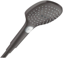 Hansgrohe Raindance Select E 3 funkciós kézizuhany 120 EcoSmart+, szálcsiszolt fekete króm 28729340 (28729340)
