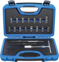 BGS Set pentru corectat scaun de injector, 19 piese, BGS 62607 (B-62607)